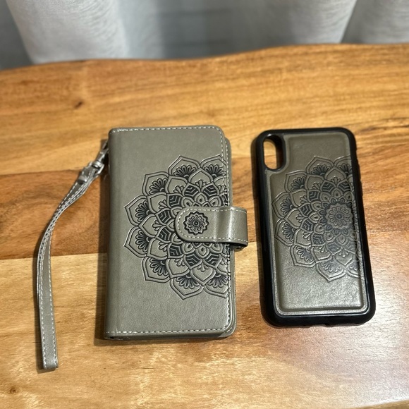 iPhone 10 Magnetic phone case +wallet! Like new! Case and magnetic wallet case! - Picture 5 of 7